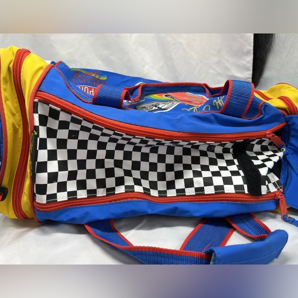 Vintage Nascar Dupont Racing Jeff Gordon Duffle Memorabilia Bag ADS Blue Travel